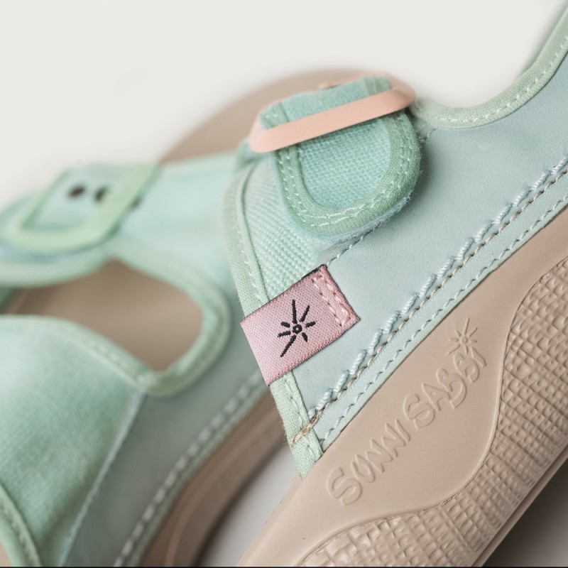 Sandalias barefoot SYRA menta Sunni Sabbi